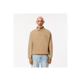 Lacoste Erkek Loose Fit Polo Yaka Kahverengi Sweatshirt