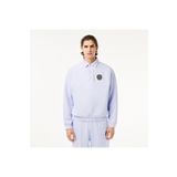 Lacoste Erkek Loose Fit Polo Yaka Mavi Sweatshirt