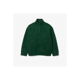 Lacoste Erkek Loose Fit Yarım Fermuarlı Yeşil Sweatshirt