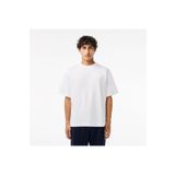 Lacoste Erkek Oversize Fit Bisiklet Yaka Beyaz T-shirt