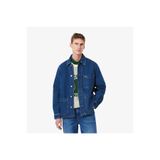 Lacoste Erkek Oversize Fit Gömlek Yaka Denim Koyu Mavi Ceket