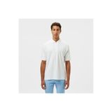 Lacoste Erkek Oversize Fit Yarım Fermuarlı Beyaz Polo