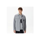 Lacoste Erkek Regular Fit Baskılı Gri Gömlek