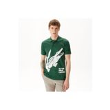 Lacoste Erkek Regular Fit Baskılı Yeşil Polo