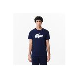 Lacoste Erkek Regular Fit Bisiklet Yaka Baskılı Lacivert T-shirt
