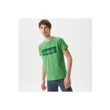 Lacoste Erkek Regular Fit Bisiklet Yaka Baskılı Yeşil T-shirt
