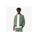 Lacoste Erkek Regular Fit Dik Yaka Monogram Yeşil Sweatshirt