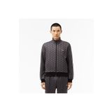 Lacoste Erkek Regular Fit Fermuarlı Monogram Siyah Sweatshirt