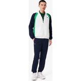 Lacoste Erkek Regular Fit Kapüşonlu Renk Bloklu Beyaz Eşofman Takımı