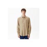 Lacoste Erkek Regular Fit Keten Bej Gömlek