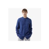 Lacoste Erkek Regular Fit Lacivert Keten Karışımlı Gömlek
