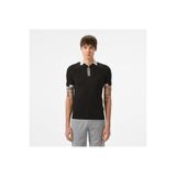 Lacoste Erkek Regular Fit Yarım Fermuarlı Baskılı Siyah Polo