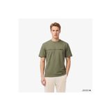 Lacoste Erkek Relaxed Fit Bisiklet Yaka Baskılı Haki T-Shirt