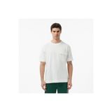 Lacoste Erkek Relaxed Fit Bisiklet Yaka Krem T-Shirt