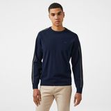Lacoste Erkek Relaxed Fit Bisiklet Yaka Lacivert Kazak - 166-Lacivert