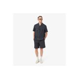 Lacoste Erkek Relaxed Fit Çizgili Siyah Şort