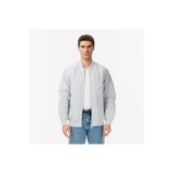 Lacoste Erkek Relaxed Fit Fermuarlı Gri Bomber Ceket