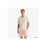 Lacoste Erkek Relaxed Fit Kısa Kollu Krem Gömlek