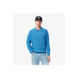 Lacoste Erkek Relaxed Fit Polo Yaka Yün Mavi Triko