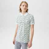 Lacoste Erkek Slim Fit Desenli Beyaz Polo
