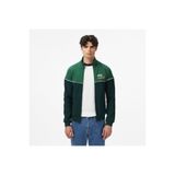 Lacoste Erkek Slim Fit Fermuarlı Renk Bloklu Yeşil Sweatshirt