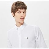Lacoste Erkek Slim Fit Oxford Gömlek - Beyaz