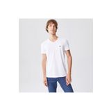 Lacoste Erkek Slim Fit V Yaka Beyaz T-shirt