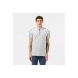 Lacoste Erkek Slim Fit Yarım Fermuarlı Gri Polo