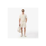 Lacoste Erkek Tapered Fit Keten Bej Bermuda Şort