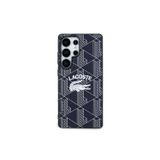 Lacoste Galaxy S25 Ultra Kılıf Lisanslı Magsafe Özellikli Mono Vintage Logo Kapak Lacivert