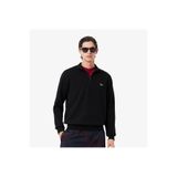 Lacoste High Neck Zipped Fleece Erkek Siyah Sweatshirt