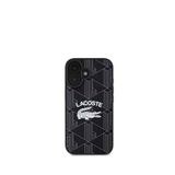 Lacoste iPhone 16 Mono Vintage Logo Magsafe Siyah Uyumlu Telefon Kılıfı