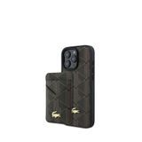 Lacoste Iphone 16 Pro Max Kartlıklı Monogram Magsafe Uyumlu Telefon Kılıfı