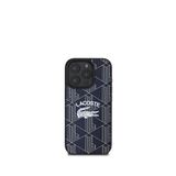 Lacoste iPhone 16 Pro Max Mono Vintage Logo Magsafe Lacivert Uyumlu Telefon Kılıfı