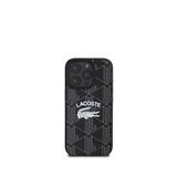 Lacoste iPhone 16 Pro Max Mono Vintage Logo Magsafe Siyah Uyumlu Telefon Kılıfı