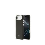 Lacoste iPhone 17 Air Champs Elysees PU Deri Tasarımlı Magsafe Siyah Uyumlu Telefon Kılıfı