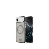 Lacoste iPhone 17 Air İkonik Timsah Logolu Buzlu Magsafe Gri Uyumlu Telefon Kılıfı