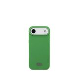 Lacoste iPhone 17 Air Pike Desenli Metal Logolu Kartlıklı Magsafe Yeşil Uyumlu Telefon Kılıfı