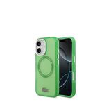 Lacoste iPhone 17 İkonik Timsah Logolu Buzlu Magsafe Yeşil Uyumlu Telefon Kılıfı