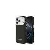 Lacoste iPhone 17 Pro Champs Elysees PU Deri Tasarımlı Magsafe Siyah Uyumlu Telefon Kılıfı