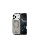 Lacoste Iphone 17 Pro İkonik Timsah Logolu Buzlu Magsafe Uyumlu Telefon Kılıfı - Gri