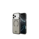 Lacoste Iphone 17 Pro Max İkonik Timsah Logolu Buzlu Magsafe Uyumlu Telefon Kılıfı - Gri