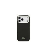 Lacoste Iphone 17 Pro Max Pu Pike Desenli Standlı Magsafe Uyumlu Telefon Kılıfı - Siyah