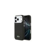 Lacoste Iphone 17 Pro Max Pvc Pike Desenli Timsah Logolu Magsafe Uyumlu Telefon Kılıfı - Siyah
