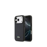 Lacoste Iphone 17 Pro Pike Desenli Metal Logolu Magsafe Uyumlu Telefon Kılıfı - Lacivert