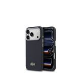 Lacoste Iphone 17 Pro Pike Desenli Timsah Logolu Magsafe Uyumlu Telefon Kılıfı - Lacivert