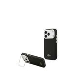 Lacoste Iphone 17 Pro Pu Pike Standlı Magsafe Uyumlu Telefon Kılıfı - Siyah