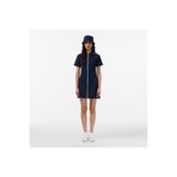 Lacoste Kadın Classic Fit Kısa Kollu Lacivert Elbise