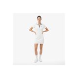 Lacoste Kadın Classic Fit Kısa Kollu Polo Yaka Beyaz Elbise