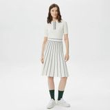 Lacoste Kadın Flare Fit Kısa Kollu Polo Yaka Beyaz Elbise - 36 - 14B-Beyaz